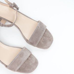 Maryam Nassir Zadeh MNZ Grey Suede Sophie Sandal